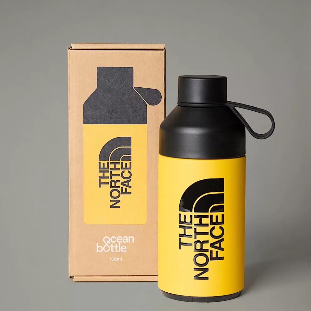 Cheap The North Face Butelka 0.75L X Ocean Bottle Summit Gold-TNF Black