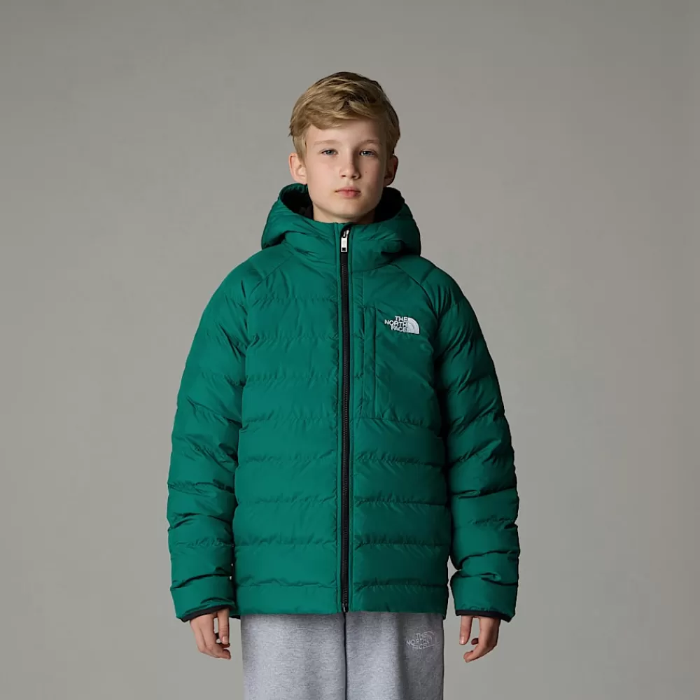 Discount The North Face Chłopięca Dwustronna Kurtka Perrito Evergreen