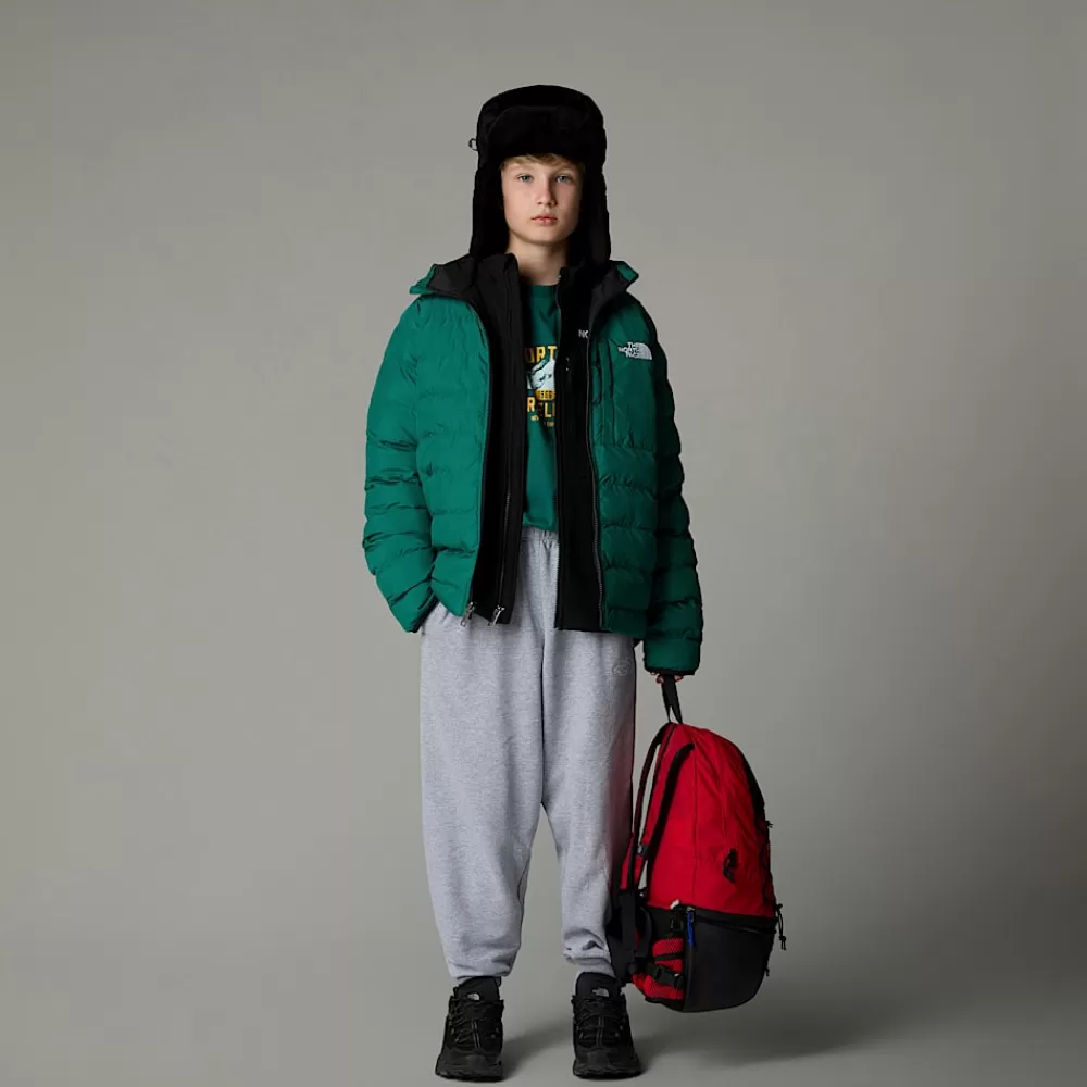 Discount The North Face Chłopięca Dwustronna Kurtka Perrito Evergreen