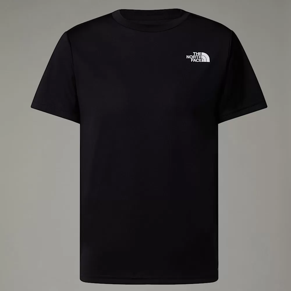 Sale The North Face Chłopięcy T-shirt Reaxion TNF Black