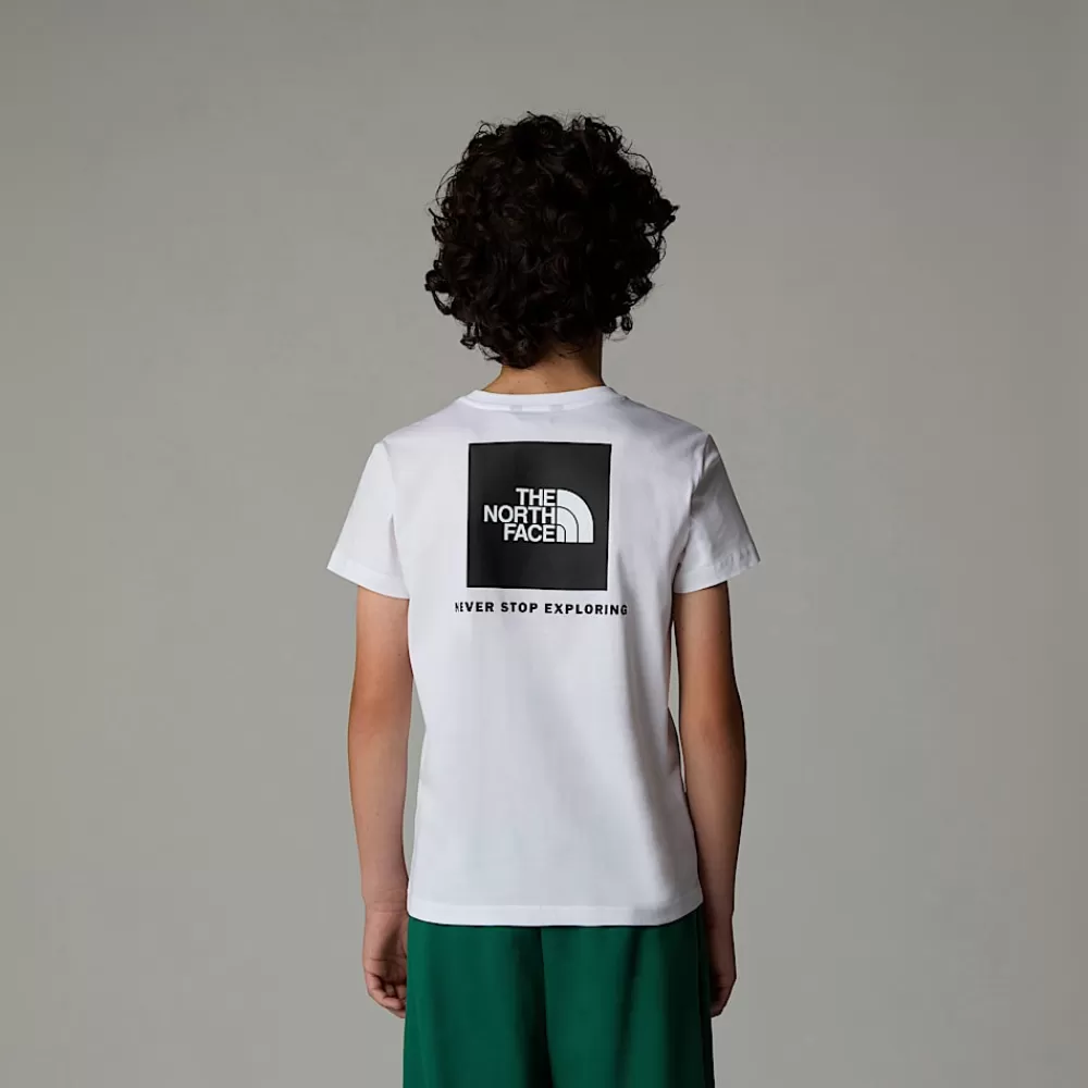 Best Sale The North Face Chłopięcy T-shirt Redbox TNF White