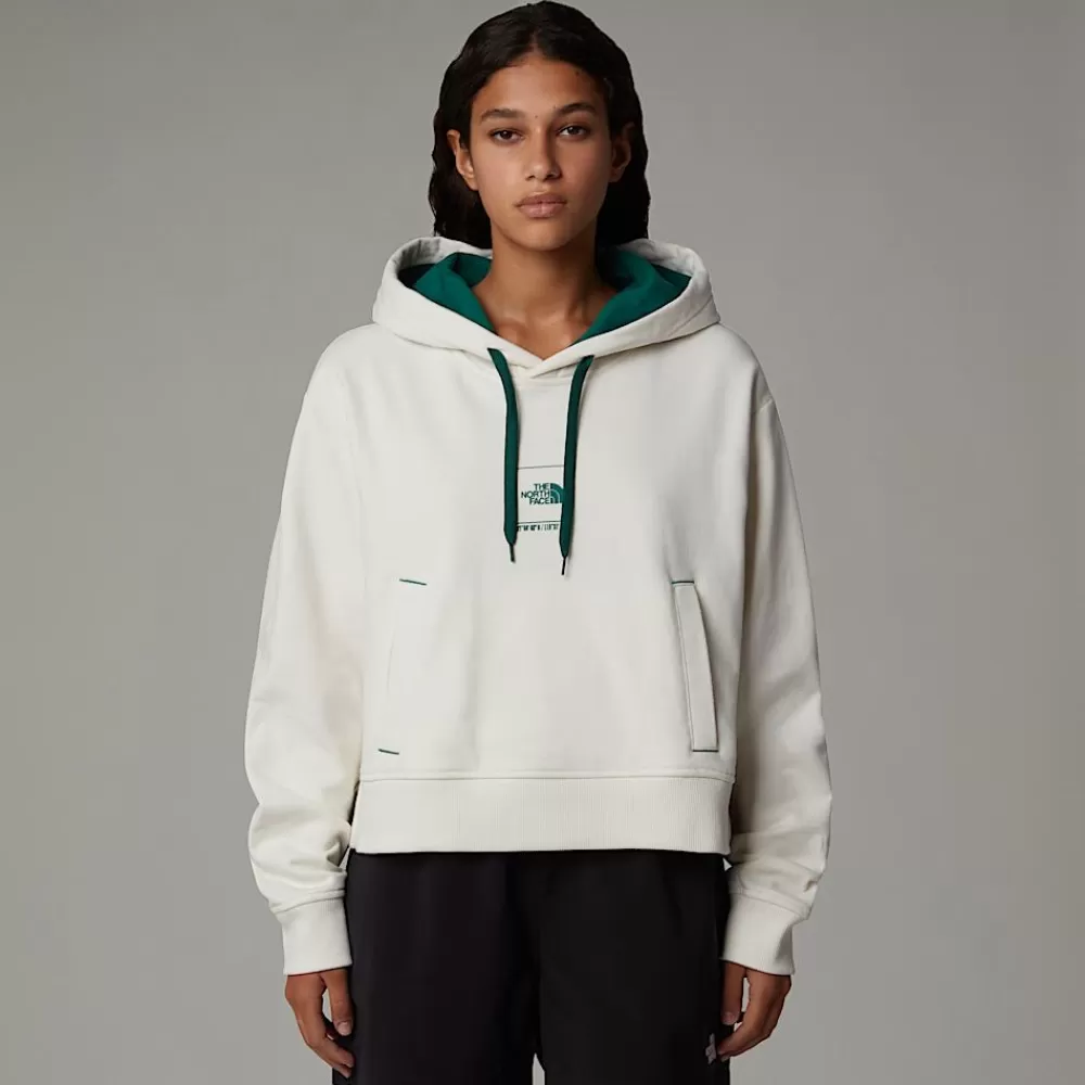 Online The North Face Damska Bluza Z Kapturem O Skróconym Kroju Coordinates White Dune