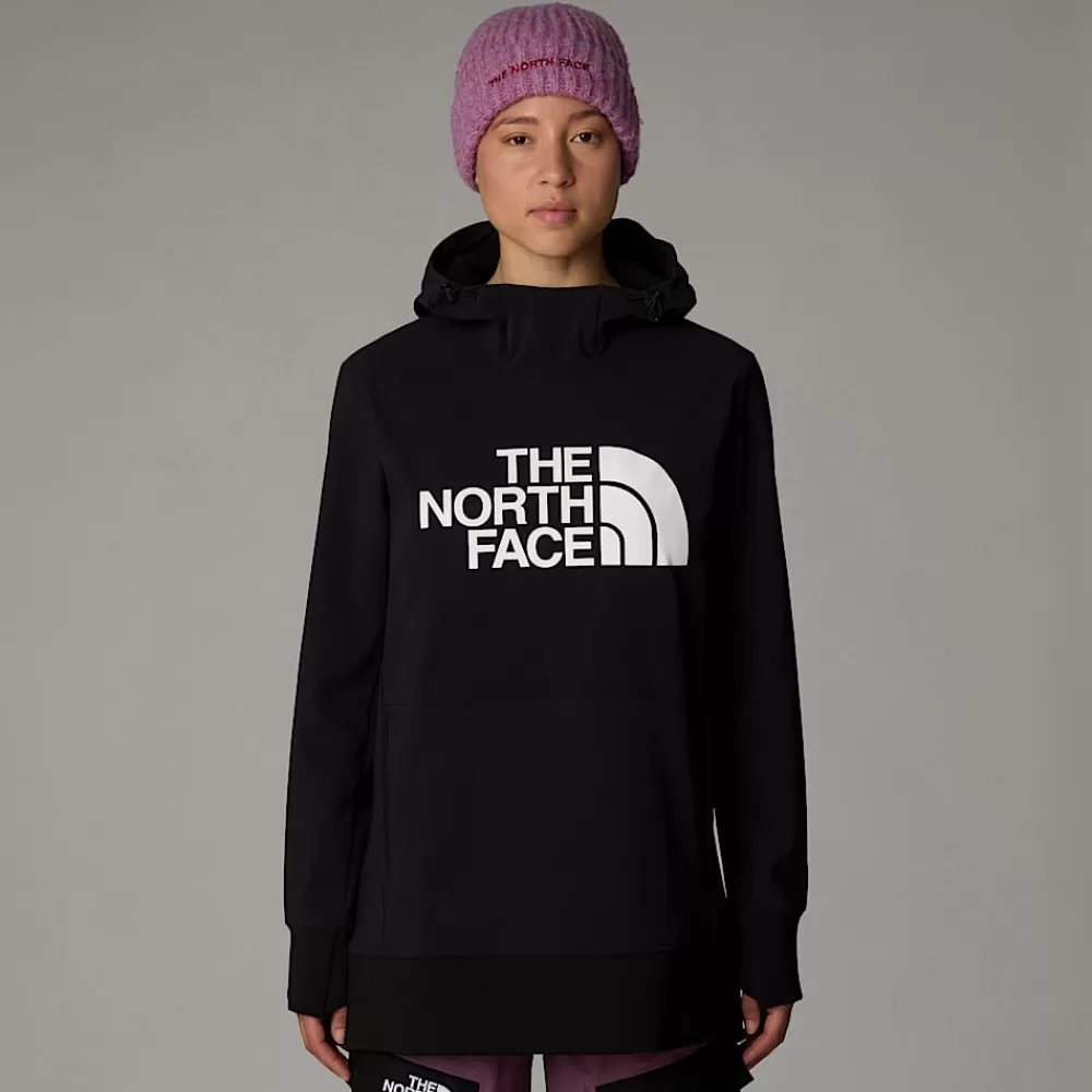 Cheap The North Face Damska Bluza Z Kapturem Wkładana Przez Głowę Tekno TNF Black-NPF