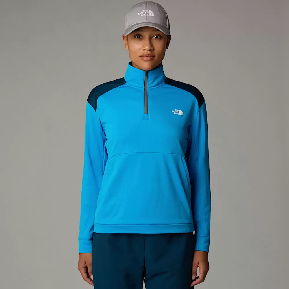 Outlet The North Face Damska Bluza Z Zamkiem O Długości 1/4 Kikash Belay Blue