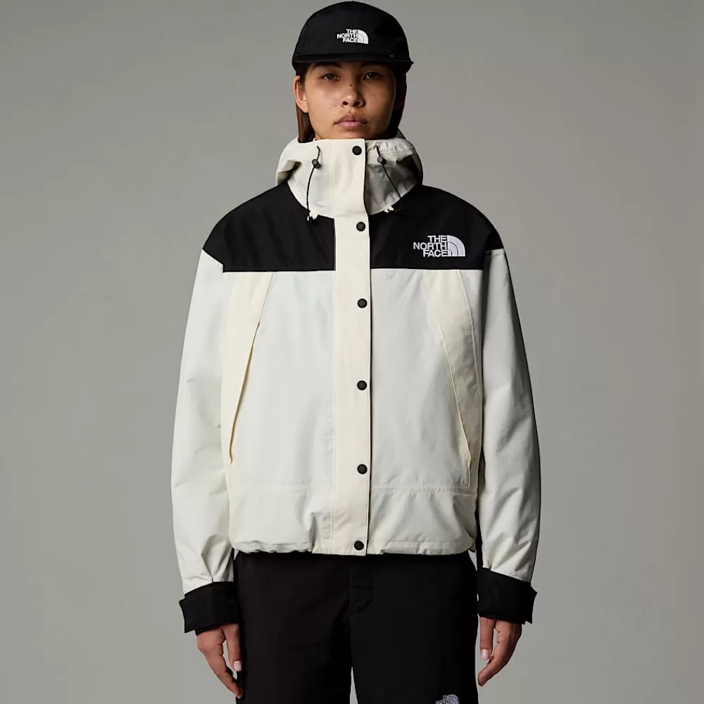 Clearance The North Face Damska Krótka Kurtka Mountain Mono White Dune-TNF Black