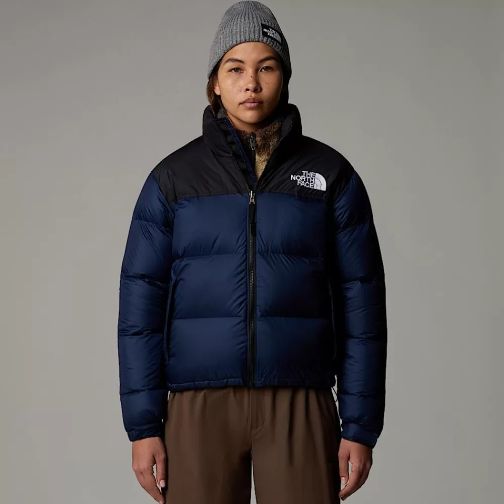 Cheap The North Face Damska Kurtka 1996 Retro Nuptse Summit Navy-TNF Black