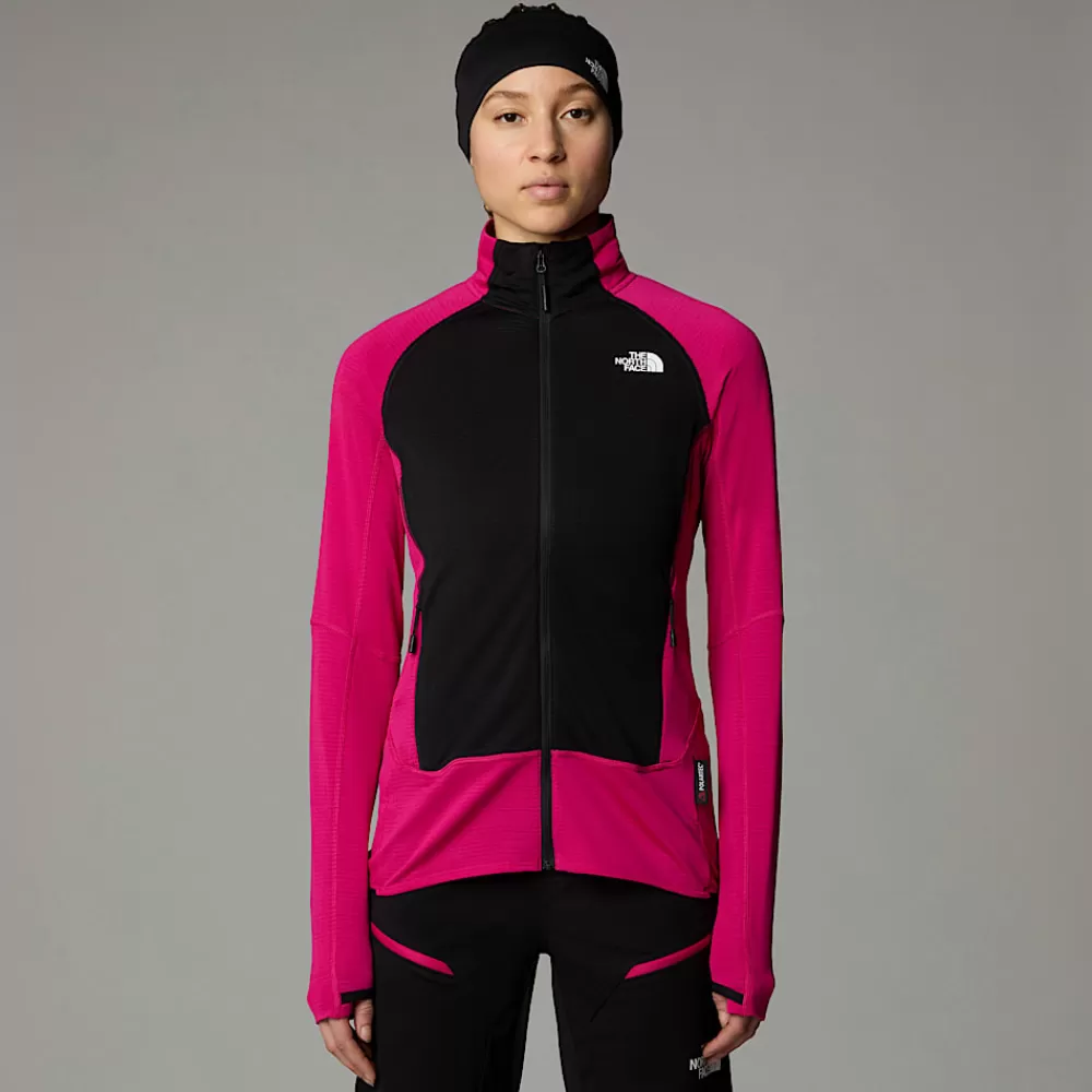 Flash Sale The North Face Damska Kurtka Bolt Polartec® Power Grid™ PINK PRIMROSE/TNF WHITE