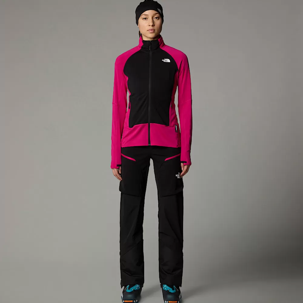 Flash Sale The North Face Damska Kurtka Bolt Polartec® Power Grid™ PINK PRIMROSE/TNF WHITE