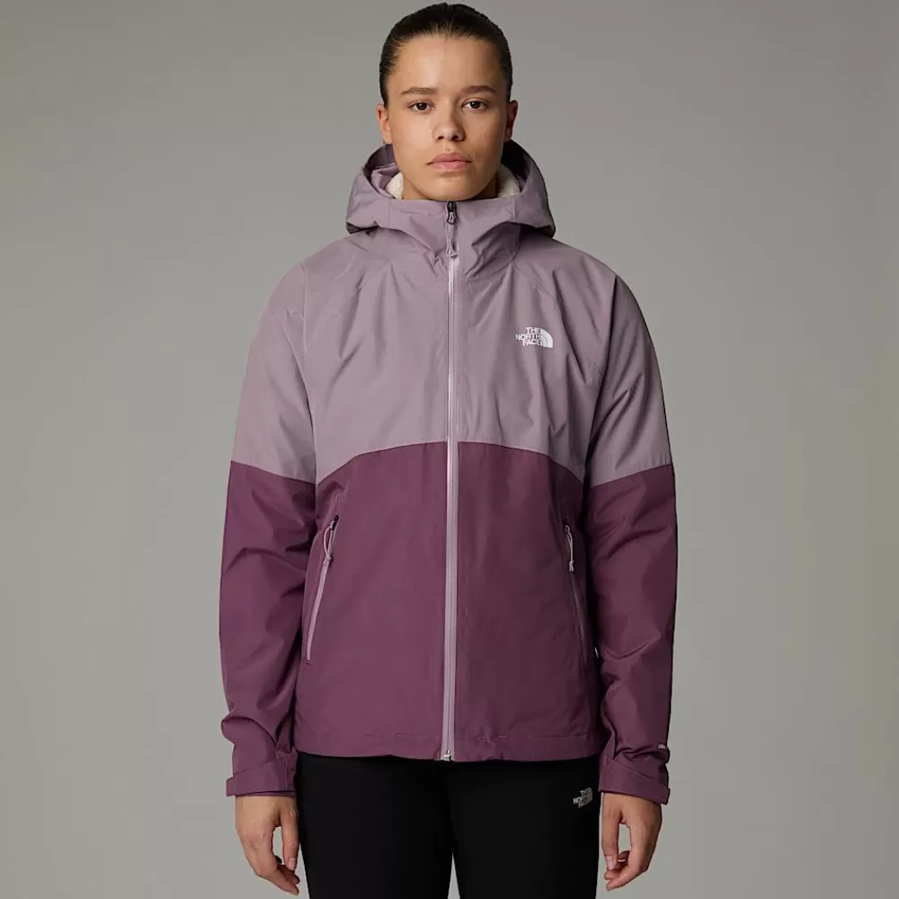 Clearance The North Face Damska Kurtka Diablo Dynamic Zip-In Purple Chalk-Midnight Mauve