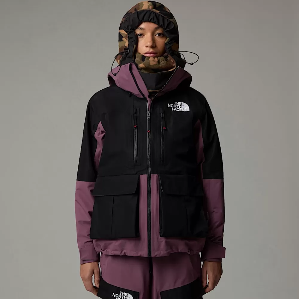 New The North Face Damska Kurtka Dragline TNF Black-Midnight Mauve