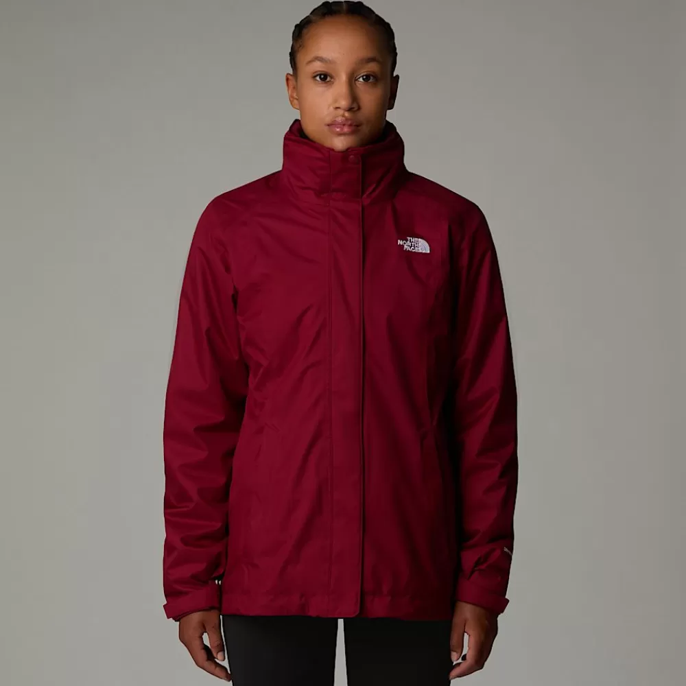 Outlet The North Face Damska Kurtka Evolve II Triclimate® Beetroot-White Dune