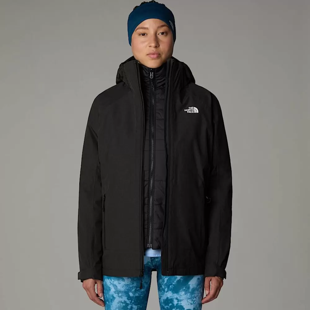 New The North Face Damska Kurtka Inlux Triclimate TNF Black Heather-TNF Black