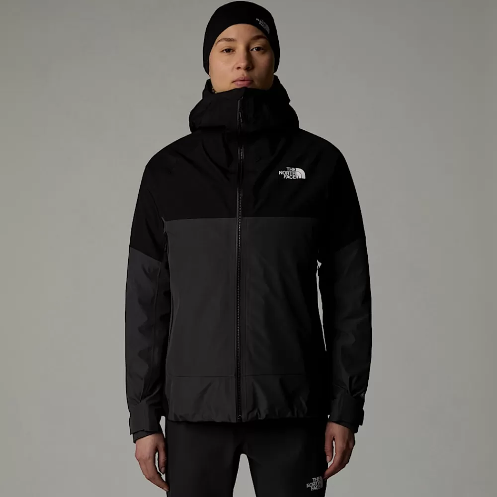 Best The North Face Damska Kurtka Jazzi 3L GORE-TEX® Anthracite Grey-TNF Black