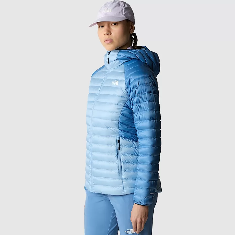 Online The North Face Damska Kurtka Puchowa Z Kapturem Bettaforca Steel Blue-Indigo Stone