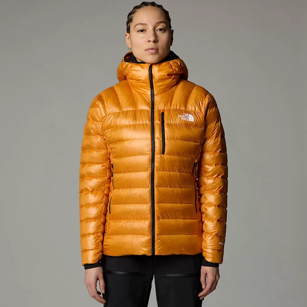 Discount The North Face Damska Kurtka Puchowa Z Kapturem Summit Breithorn Apricot Glaze