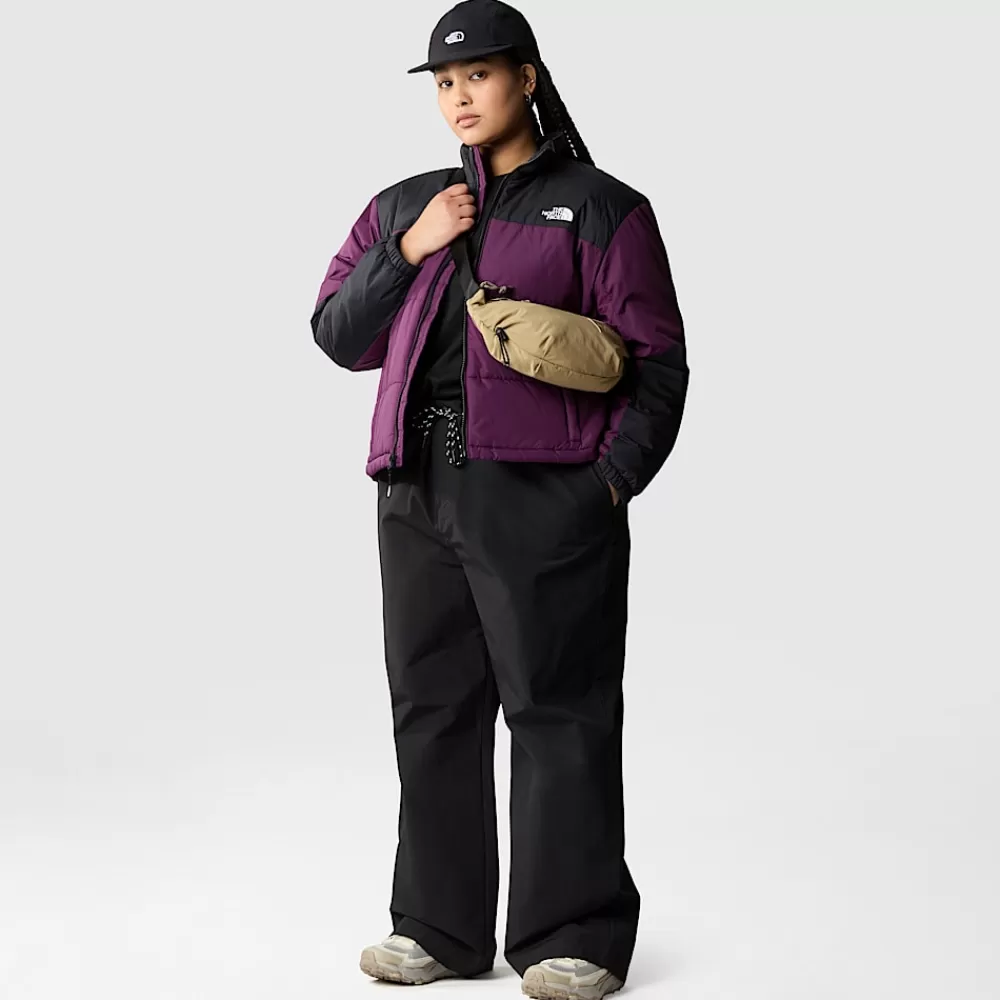 Discount The North Face Damska Kurtka Puffer Gosei Plus Size Black Currant Purple