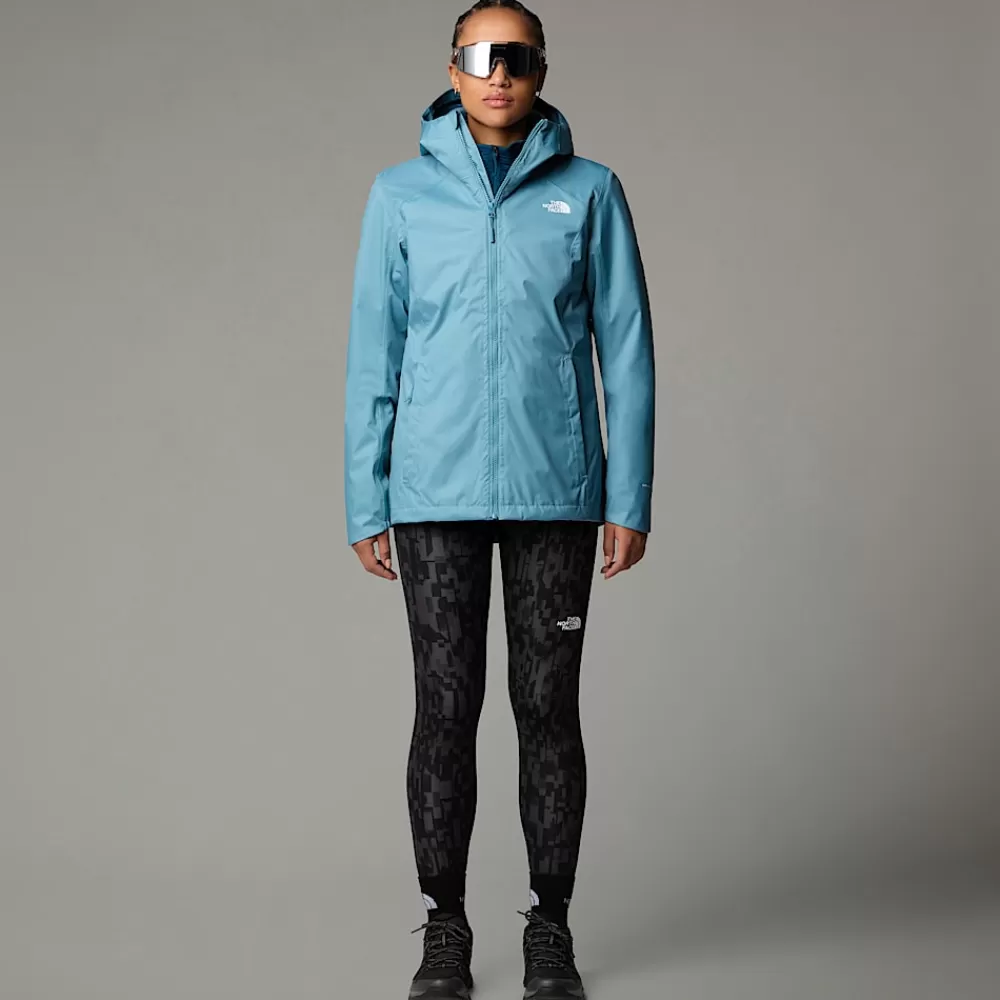 Outlet The North Face Damska Kurtka Quest Zip-In Triclimate® Algae Blue-Midnight Petrol