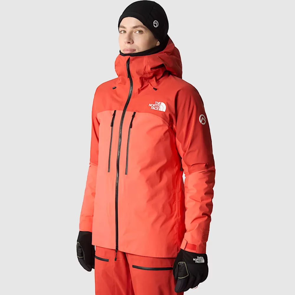 Hot The North Face Damska Kurtka Summit Pumori GORE-TEX® Pro Radiant Orange-Auburn Glaze