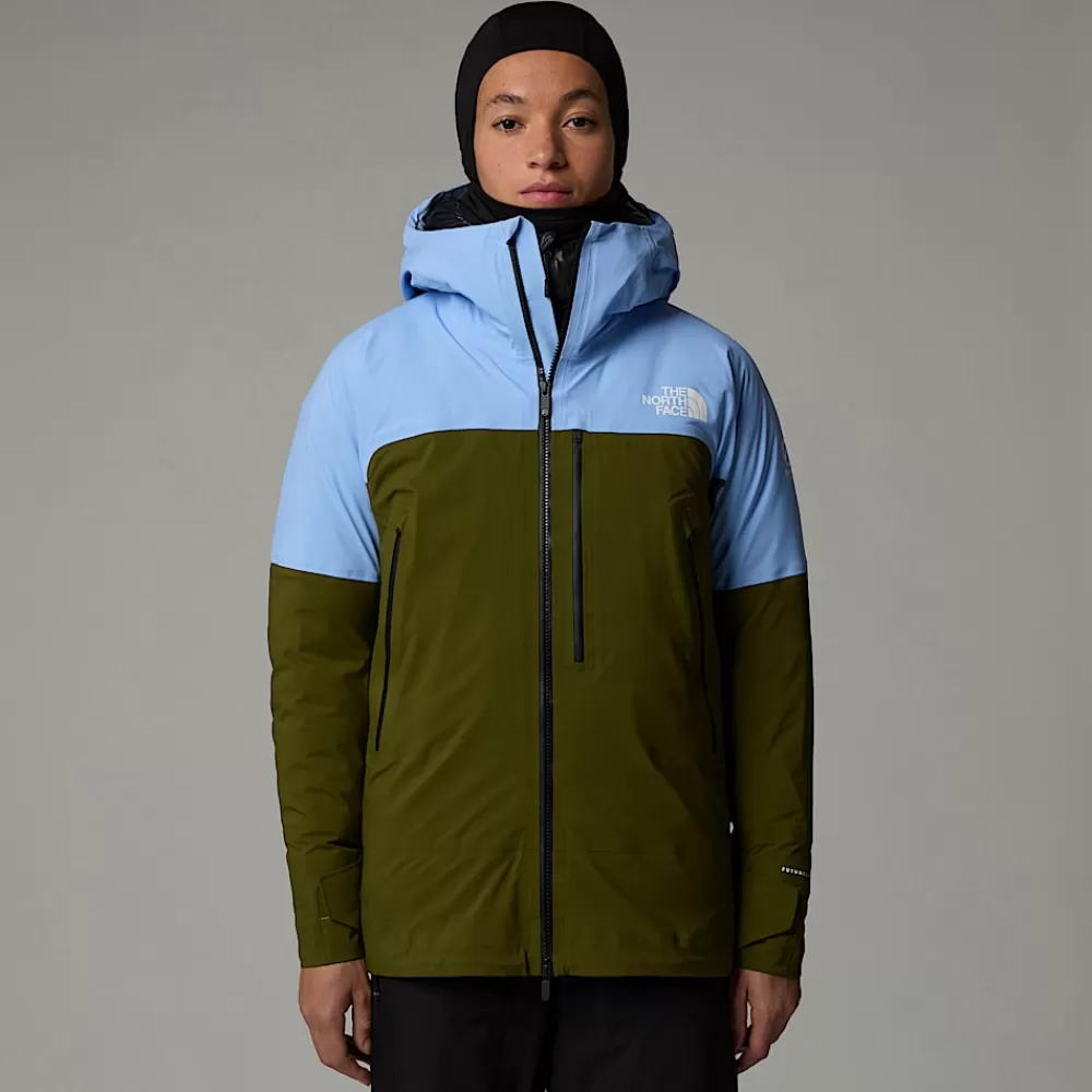 Cheap The North Face Damska Kurtka Summit Stimson FUTURELIGHT™ Cornflower-Forest Olive