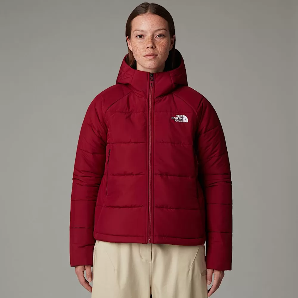 Best Sale The North Face Damska Kurtka Syntetyczna Z Kapturem Circular Beetroot