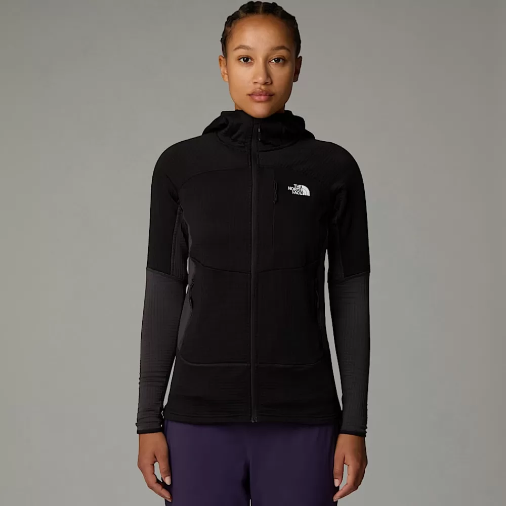 Shop The North Face Damska Kurtka Z Kapturem Stormgap Power Grid™ TNF Black-Asphalt Grey-NPF