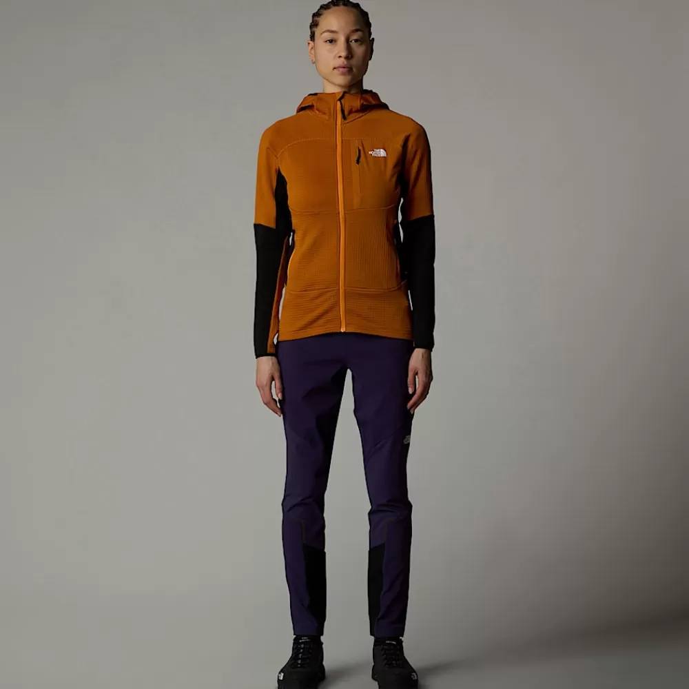 Outlet The North Face Damska Kurtka Z Kapturem Stormgap Power Grid™ Iron Citrus-TNF Black