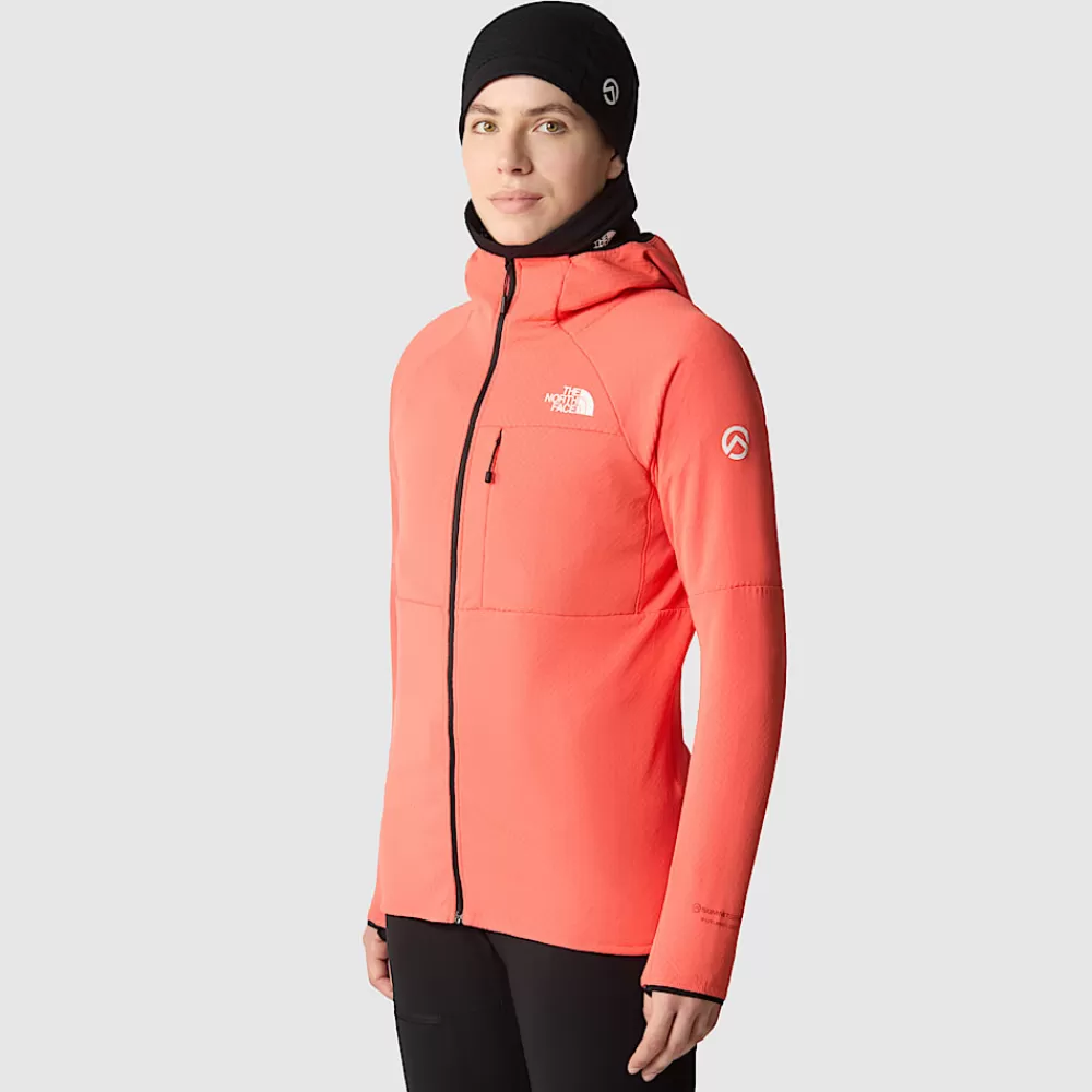 Shop The North Face Damska Kurtka Z Kapturem Summit Series™ FUTUREFLEECE™ Radiant Orange