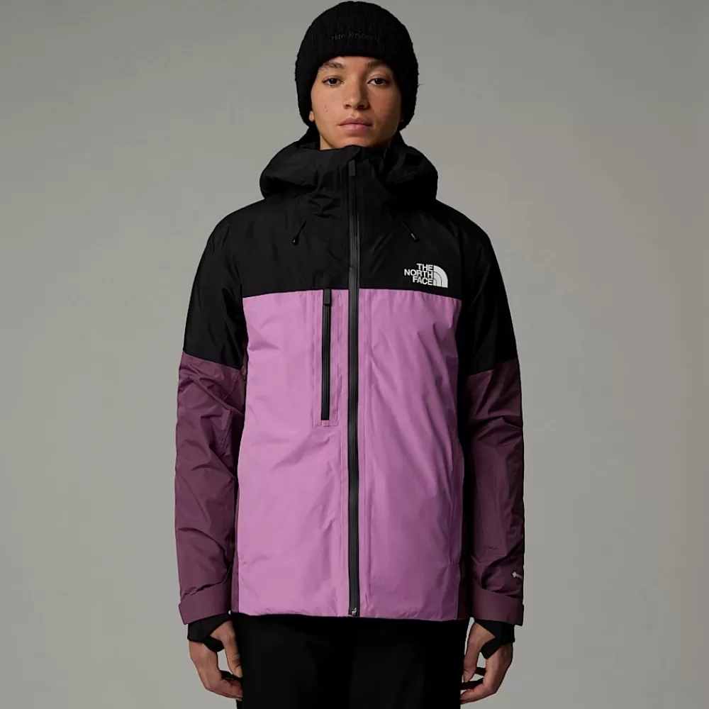 Hot The North Face Damska Ocieplana Kurtka Dawnstrike GORE-TEX® TNF Black-Dragonfruit-Midnight Mauve