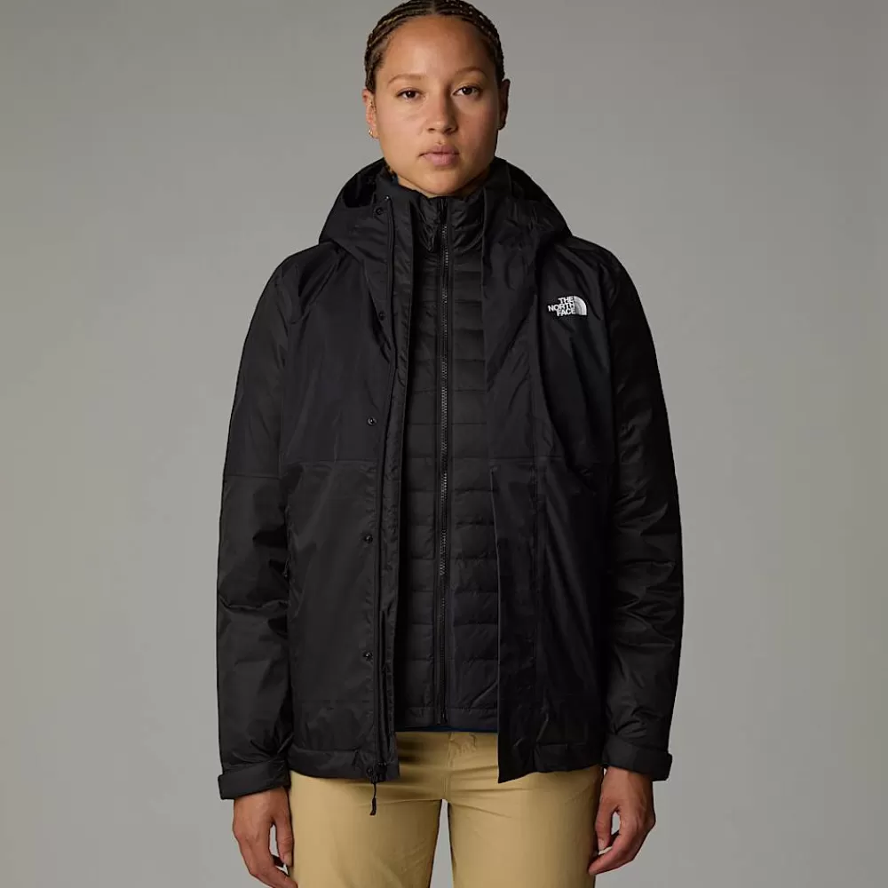 Shop The North Face Damska Ocieplana Kurtka Puchowa DryVent™ Triclimate TNF Black-TNF Black-NPF