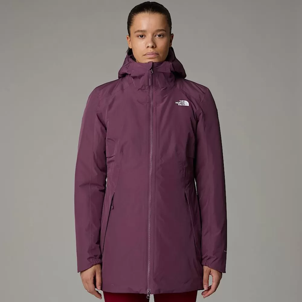 Clearance The North Face Damska Ocieplana Parka Hikesteller Midnight Mauve