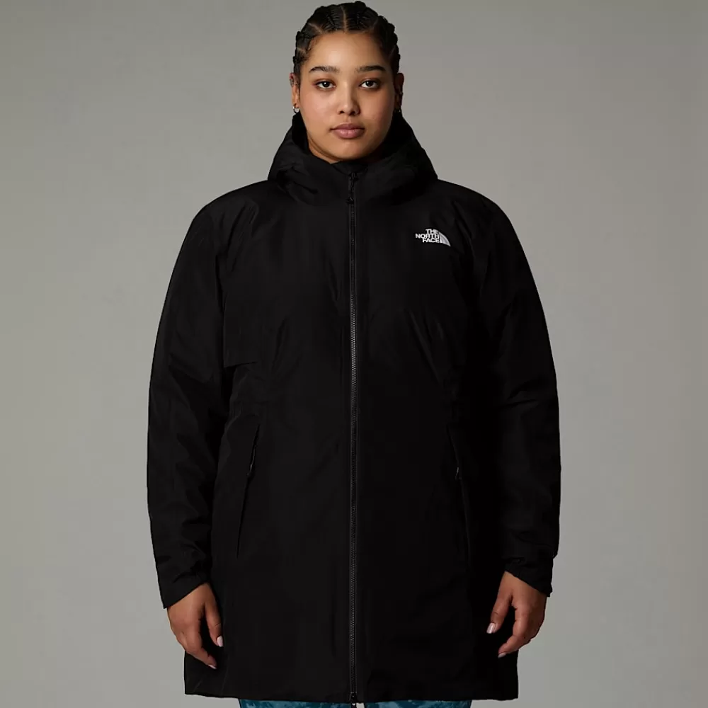 Sale The North Face Damska Ocieplana Parka Hikesteller Plus Size TNF Black-NPF