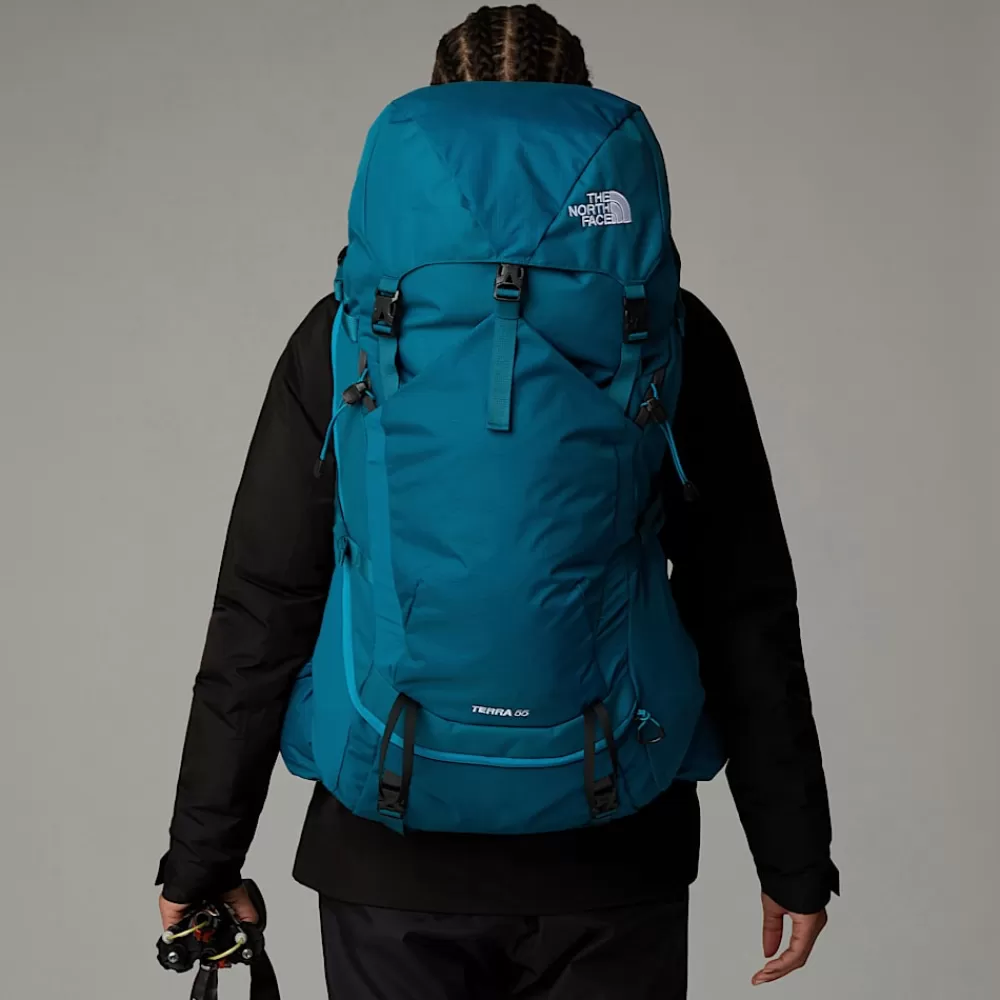 Discount The North Face Damski Plecak Na Wędrówki Terra 55l Blue Moss-Sapphire Slate-NPF