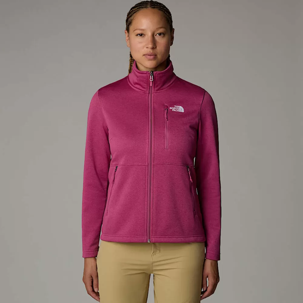 Online The North Face Damski Polar Z Zamkiem Błyskawicznym Na Całej Długości Lixus Red Violet Dark Heather