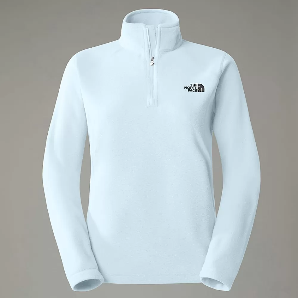 Clearance The North Face Damski Polar Z Zamkiem Błyskawicznym O Długości 1/4 Emilia ICE BLUE