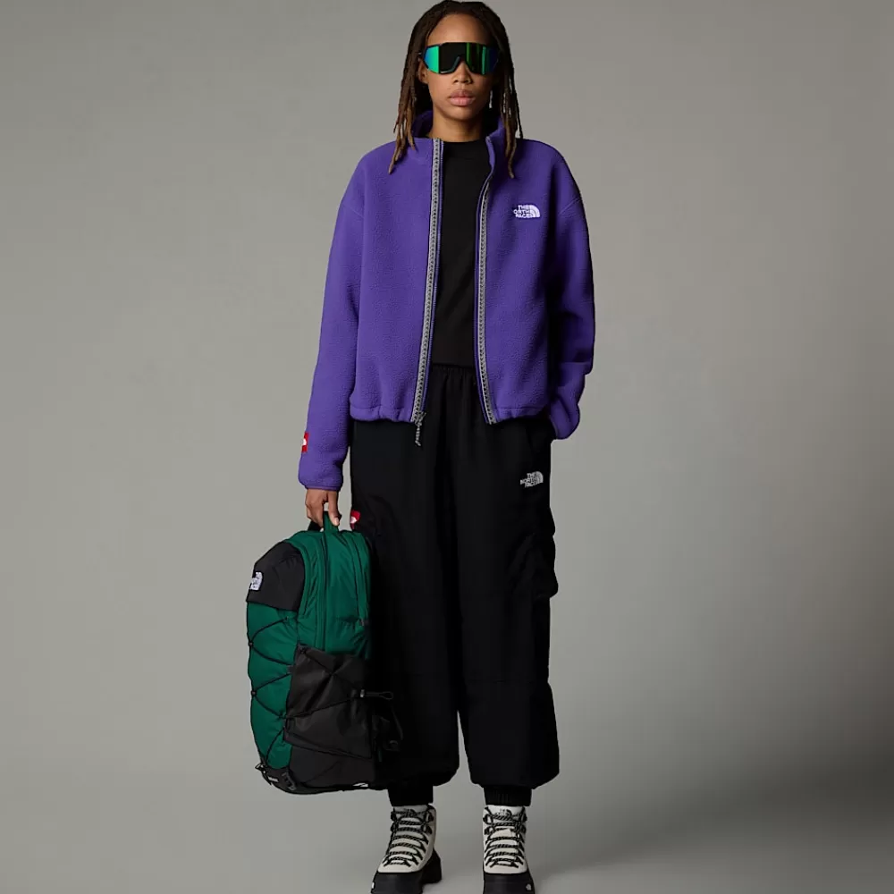 Discount The North Face Damski Polar Z Zamkiem Na Całej Długości TNF Fleeski Peak Purple