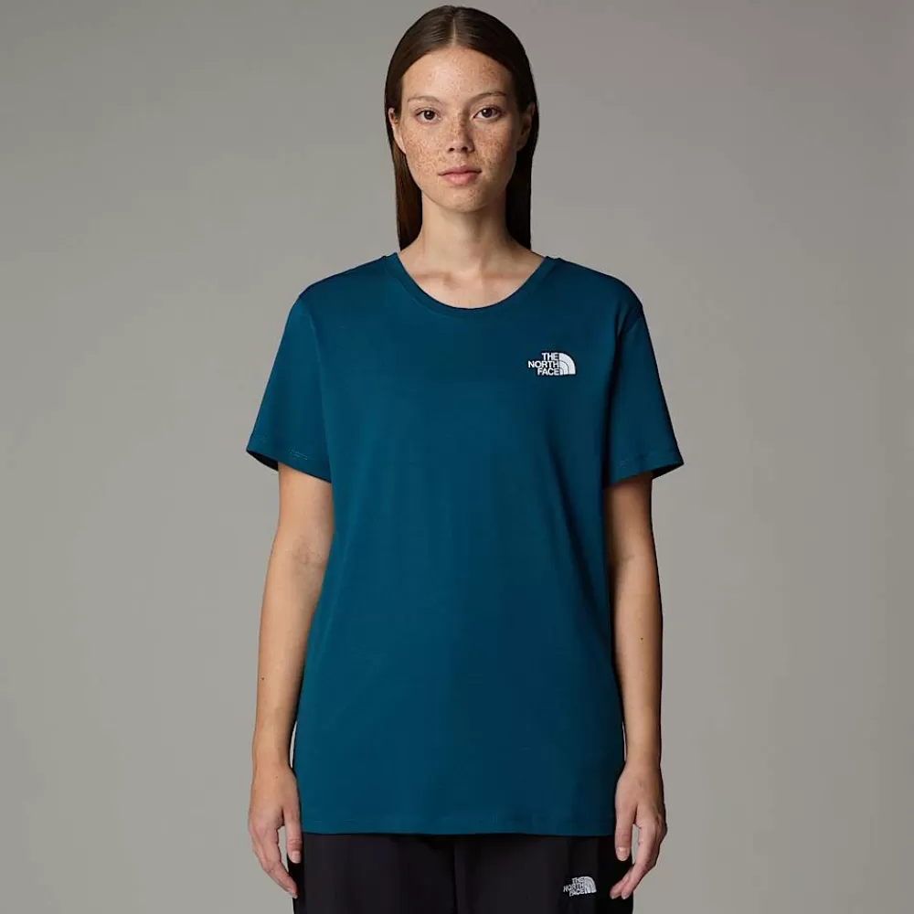 Fashion The North Face Damski T-shirt Anniversary Midnight Petrol