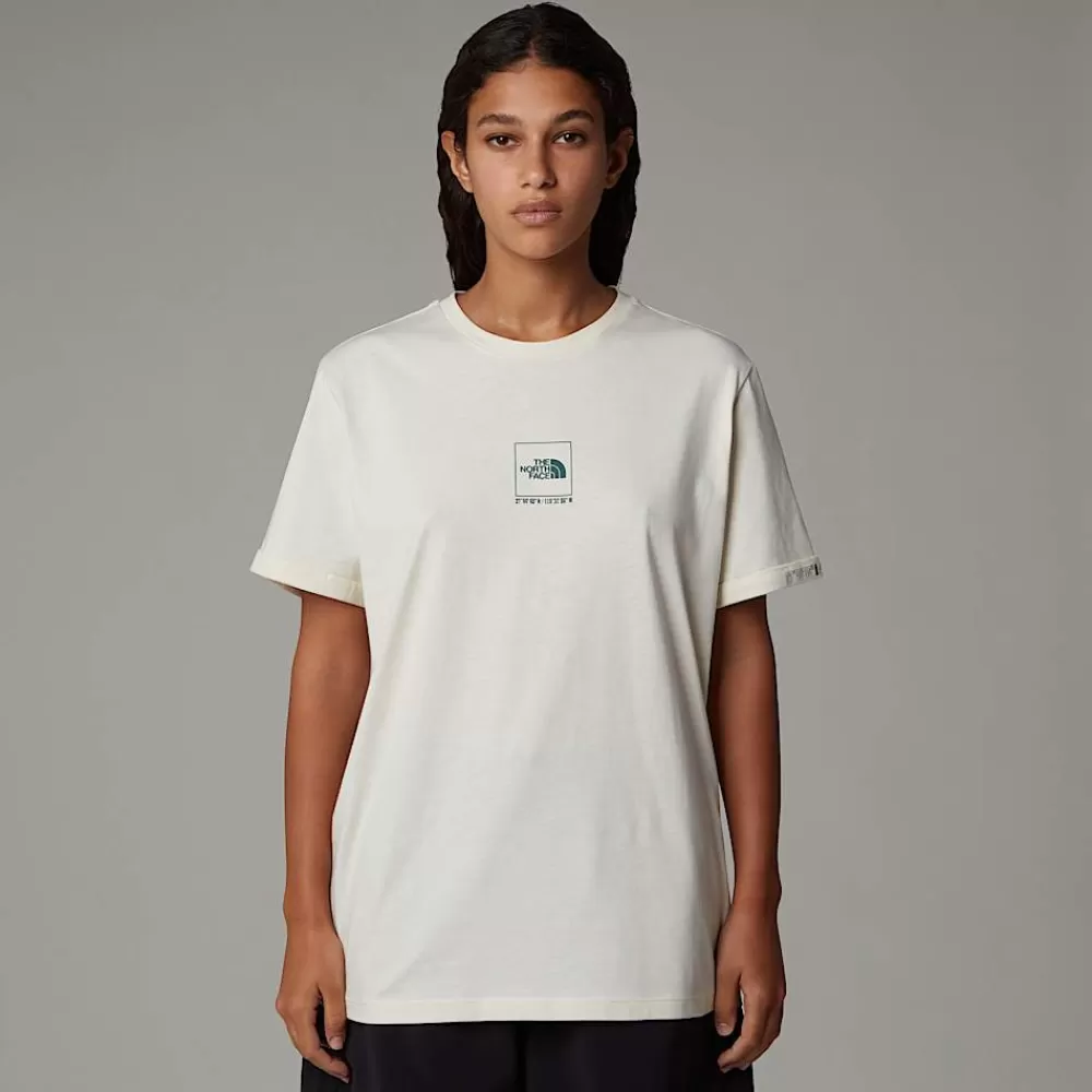 Cheap The North Face Damski T-shirt Coordinates White Dune