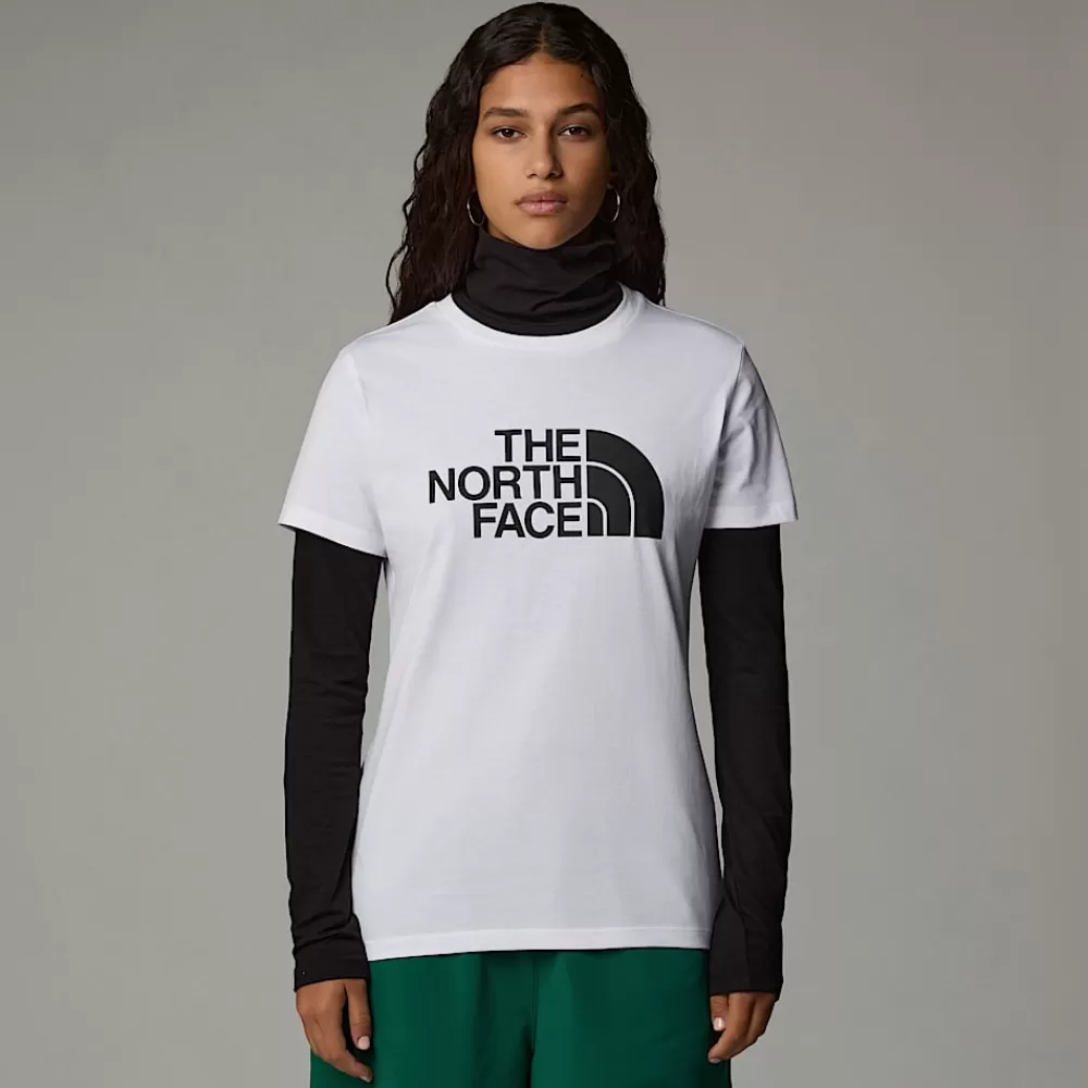 Discount The North Face Damski T-shirt Easy TNF White