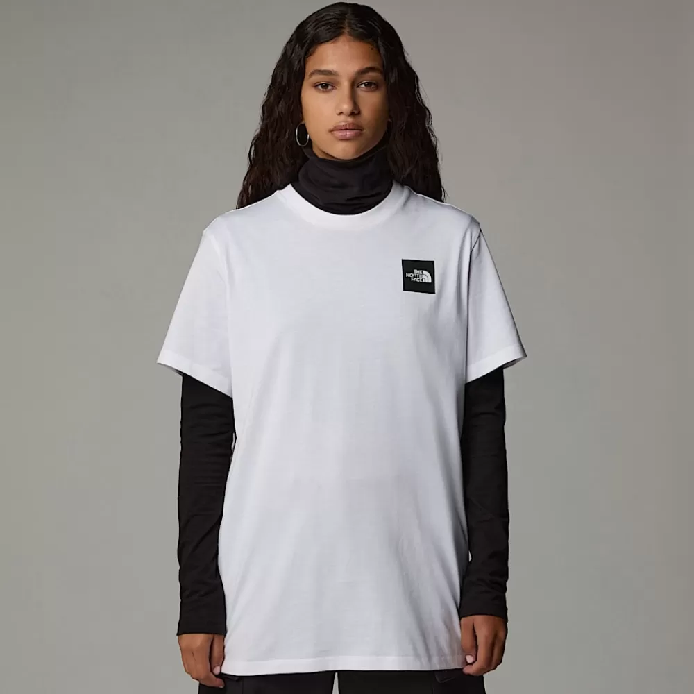 Discount The North Face Damski T-shirt O Luźnym Kroju Fine TNF White