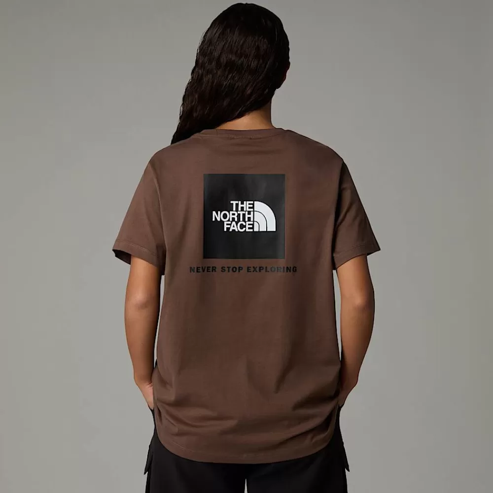 Flash Sale The North Face Damski T-shirt O Luźnym Kroju Redbox Smokey Brown