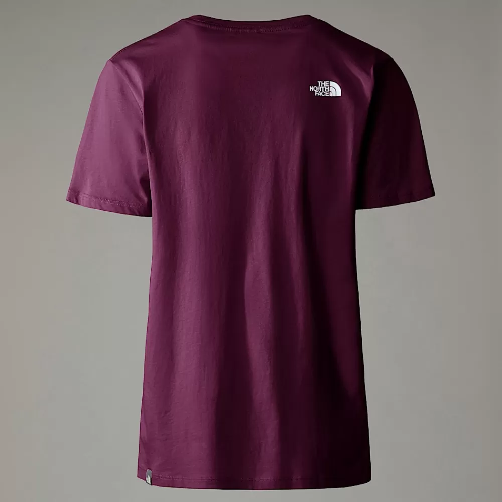 Shop The North Face Damski T-shirt Relaxed Boysenberry