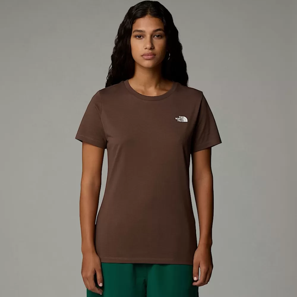 Best Sale The North Face Damski T-shirt Simple Dome Smokey Brown