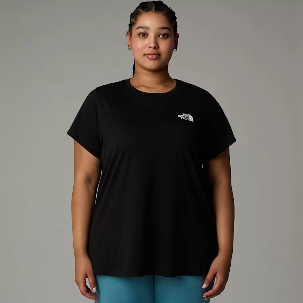 Store The North Face Damski T-shirt Simple Dome Plus Size TNF Black