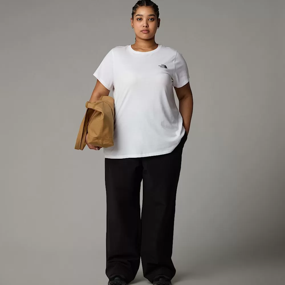 Online The North Face Damski T-shirt Simple Dome Plus Size TNF White