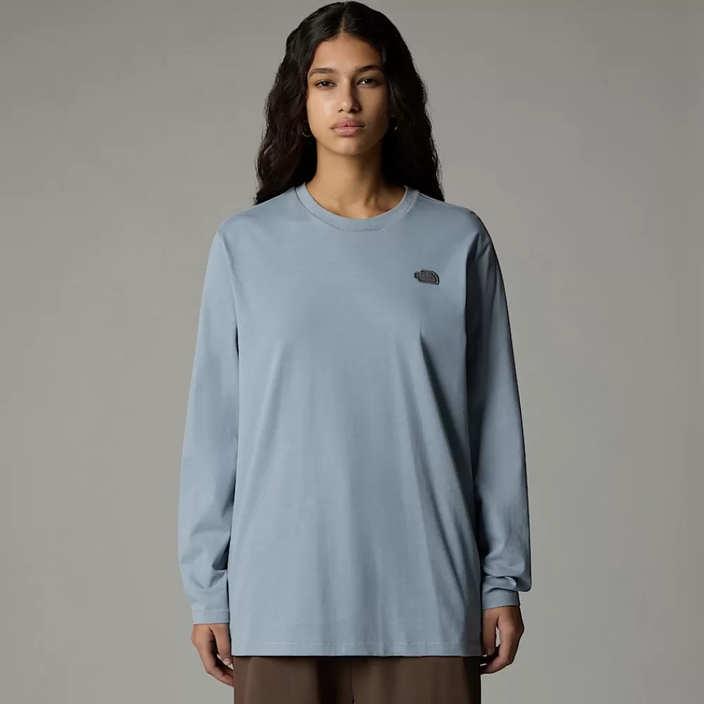 Flash Sale The North Face Damski T-shirt Z Długim Rękawem Natural Dye Smoked Pearl Natural Dye