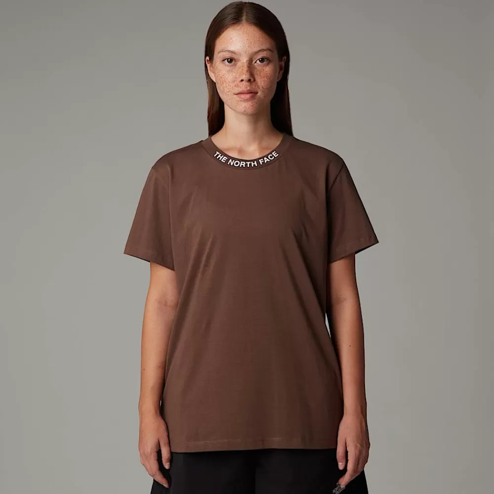 Sale The North Face Damski T-shirt Zumu Smokey Brown