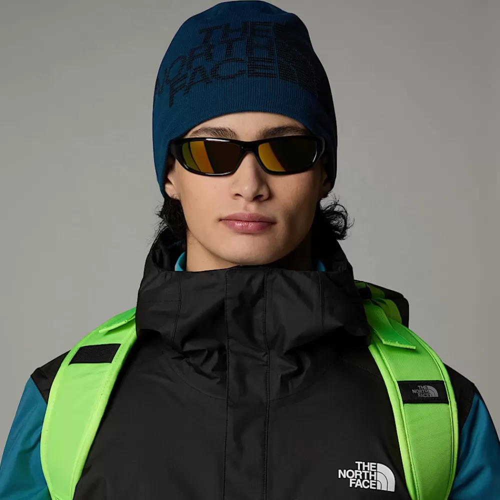 Online The North Face Dwustronna Czapka Beanie Highline Midnight Petrol-TNF Black