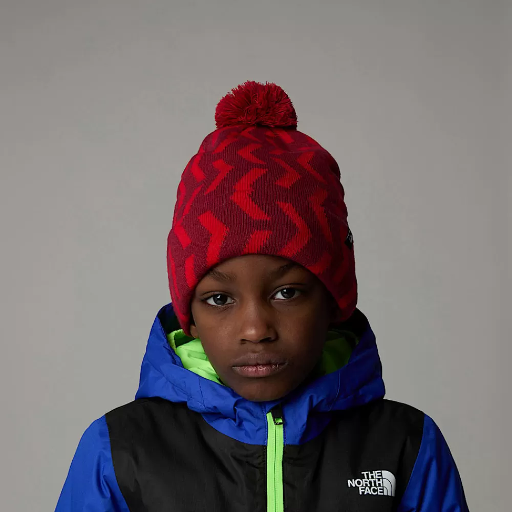 Discount The North Face Dziecięca Czapka Beanie Ski Tuke TNF Red TNF Geo Print