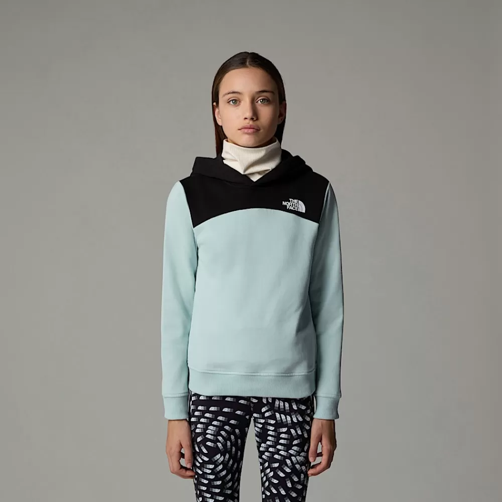 Shop The North Face Dziewczęca Bluza Z Kapturem I Logo Na Plecach Relaxed Muted Pine