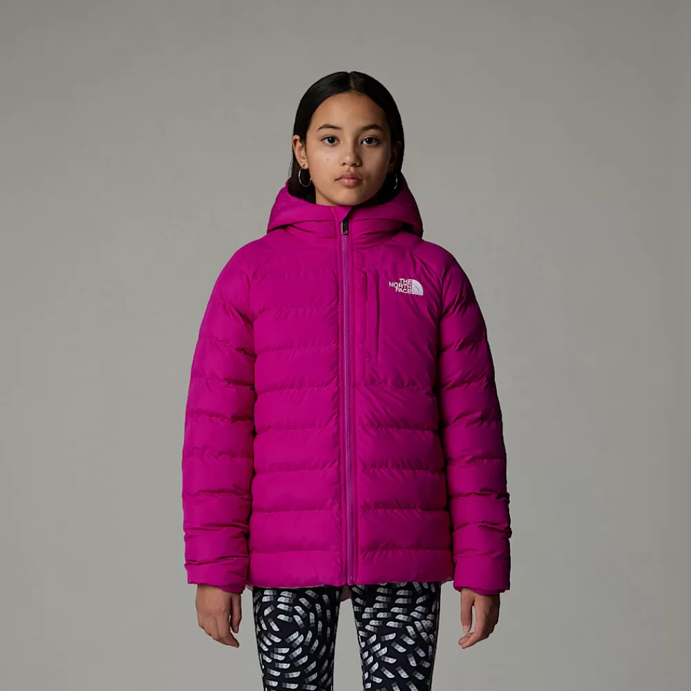 Outlet The North Face Dziewczęca Dwustronna Kurtka Perrito Deep Mulberry